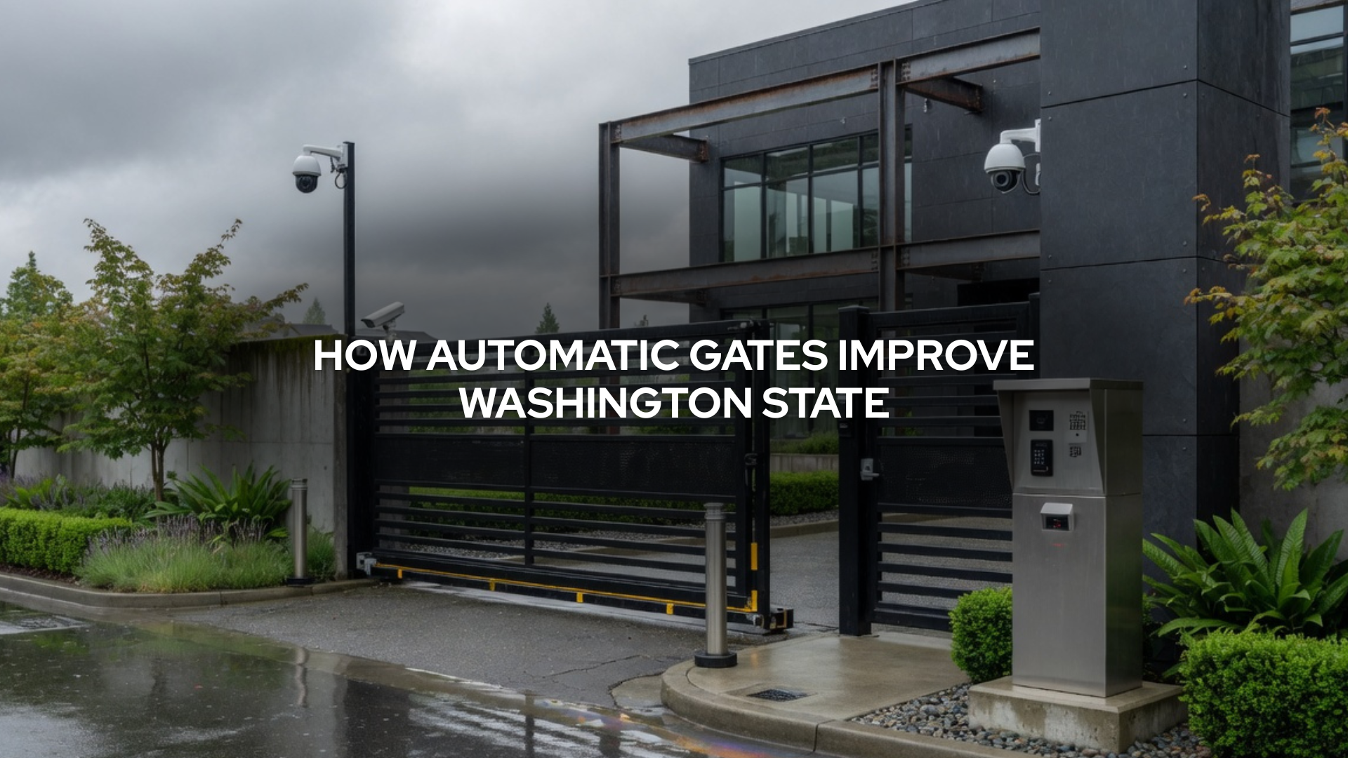 automatic gate installation Washington State for residential driveway property. Automatic Gate Security Washington State