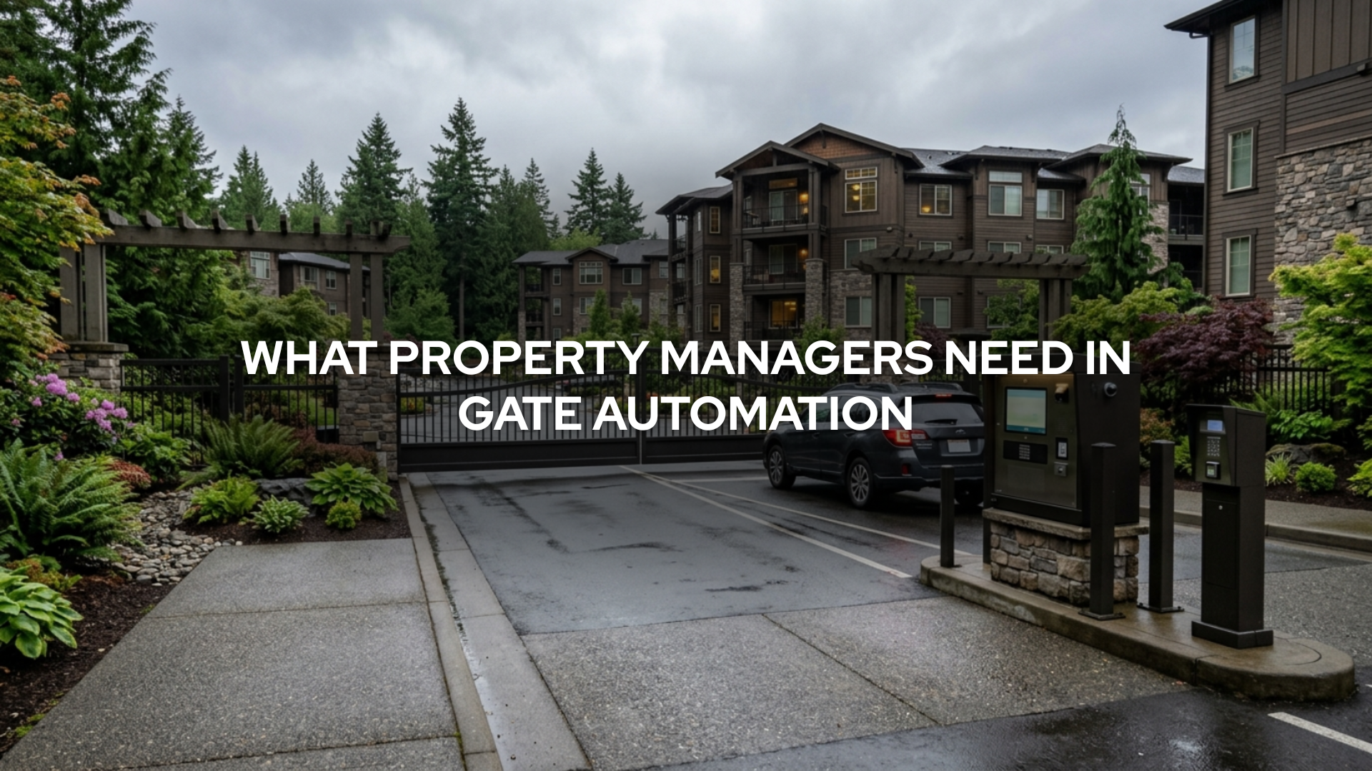 Gate automation for property managers Washington State. Electric gate installation Washington State for modern property