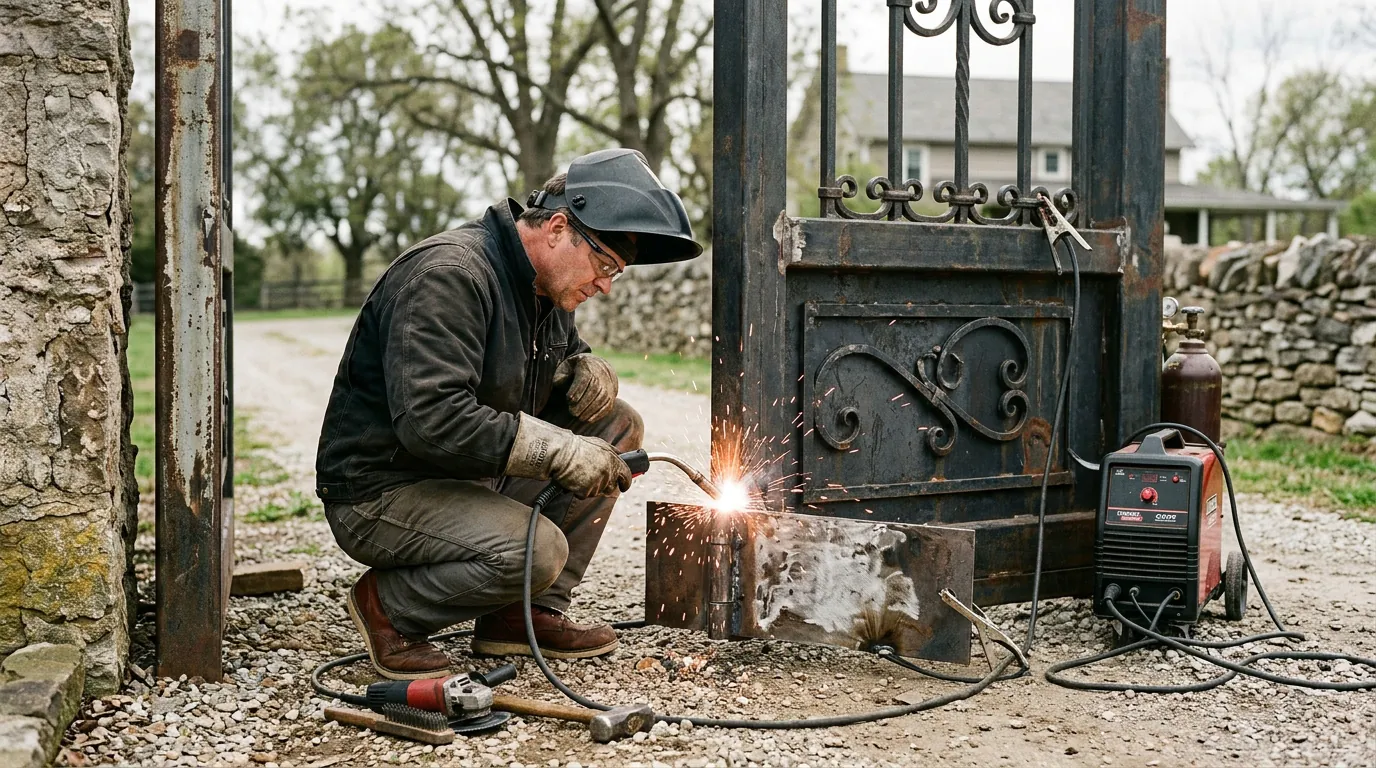 automatic gate installation projects Washington with badge reader access