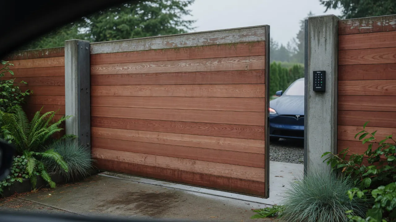 automatic gate installation projects Washington for residential driveway gate