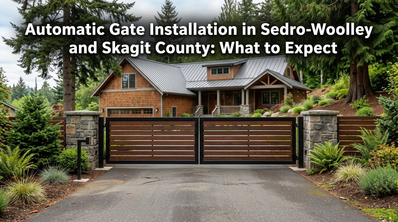 Automatic gate installation in Sedro-Woolley and Skagit County, Washington