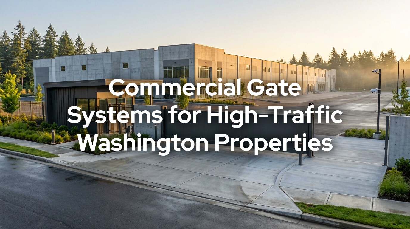 Commercial Gate Installation in Washington State for warehouses campuses and managed sites