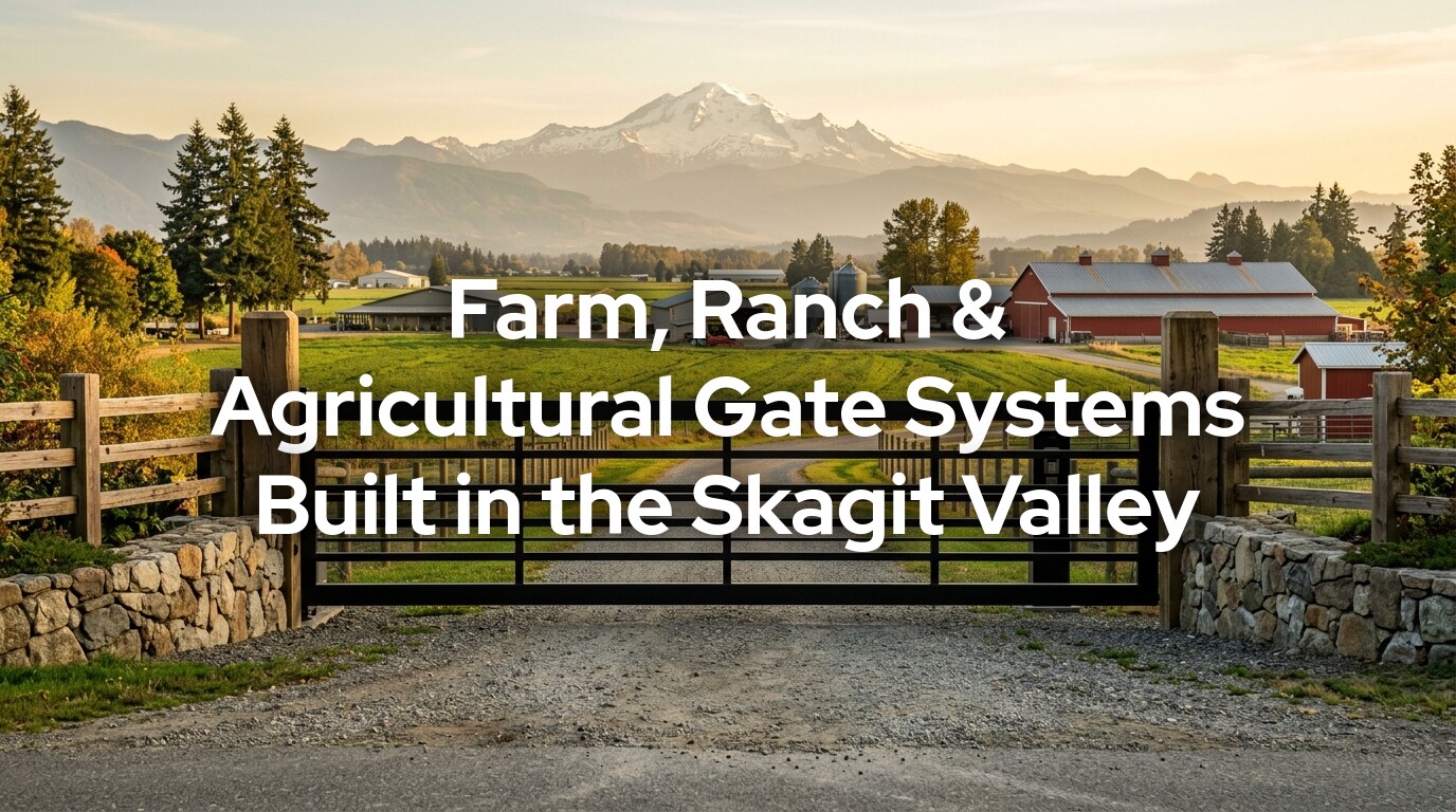 Farm & Agricultural Gates built for Skagit Valley equipment and livestock access
