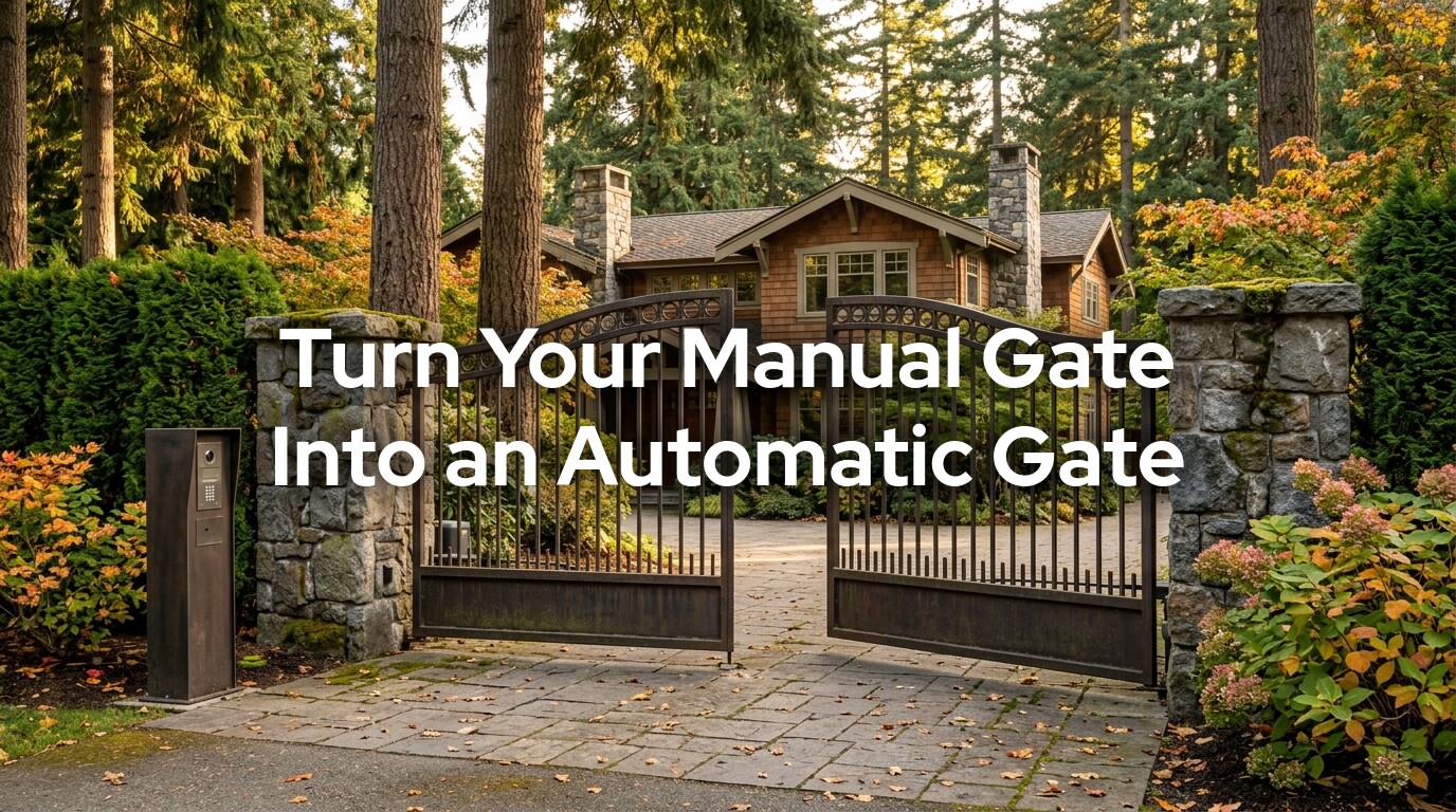 Gate Automation Retrofits in Washington for existing manual driveway gates