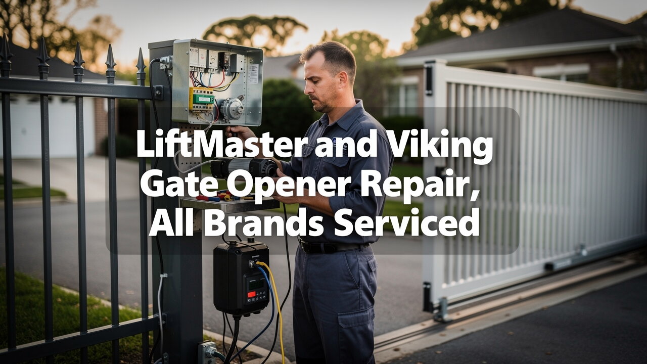 LiftMaster gate opener repair: technician diagnosing a gate control board in Everett WA