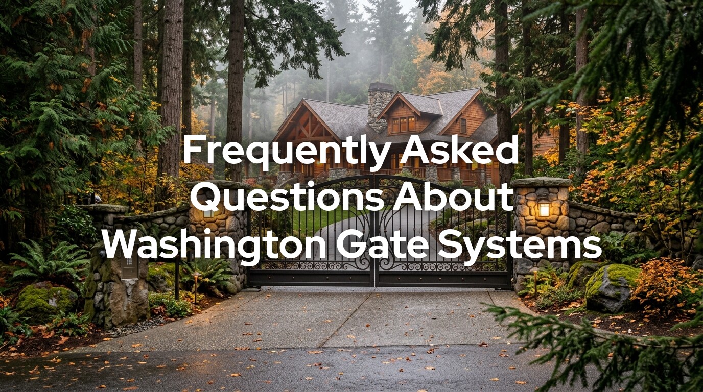 Washington gate questions answered: automatic driveway gate installation cost, permits and safety standards